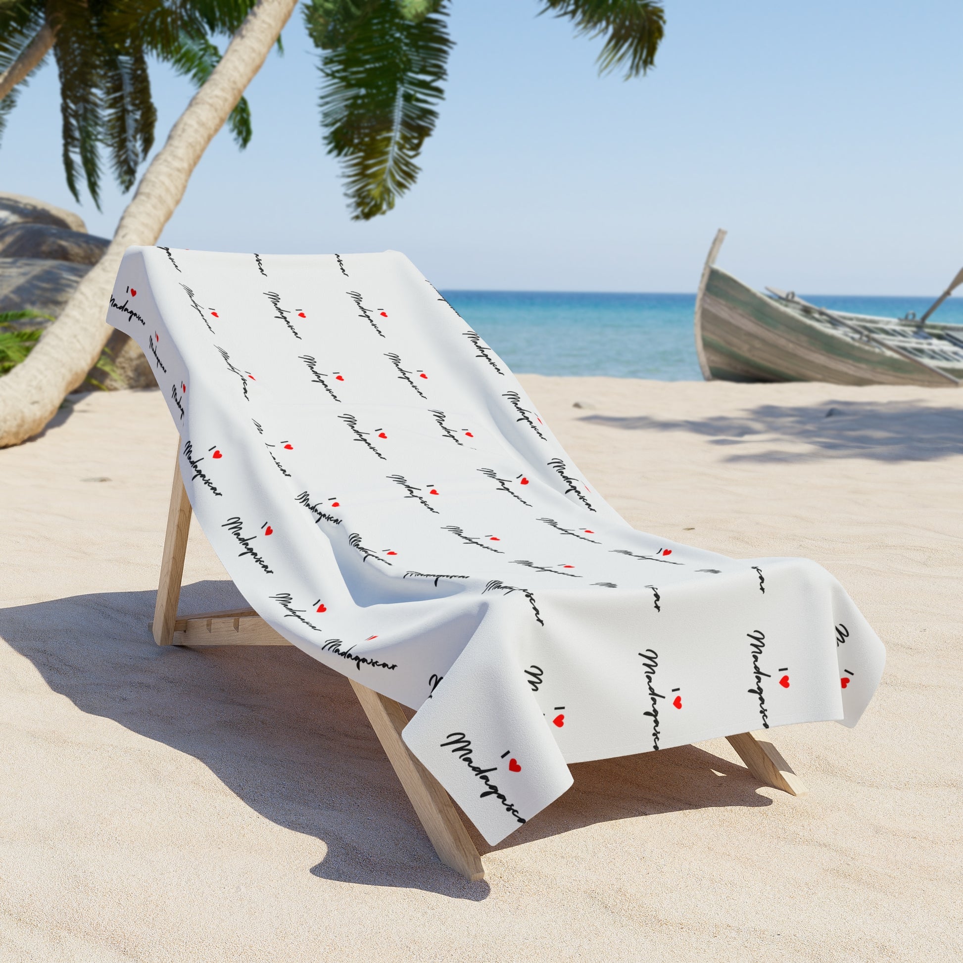 Serviette de plage douce et luxueuse - Madagascar Creations