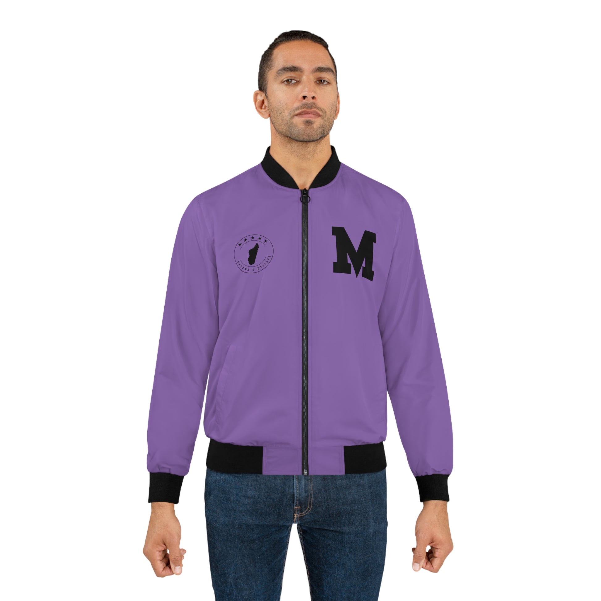 Veste Bomber pour hommes - Violette - Madagascar Creations