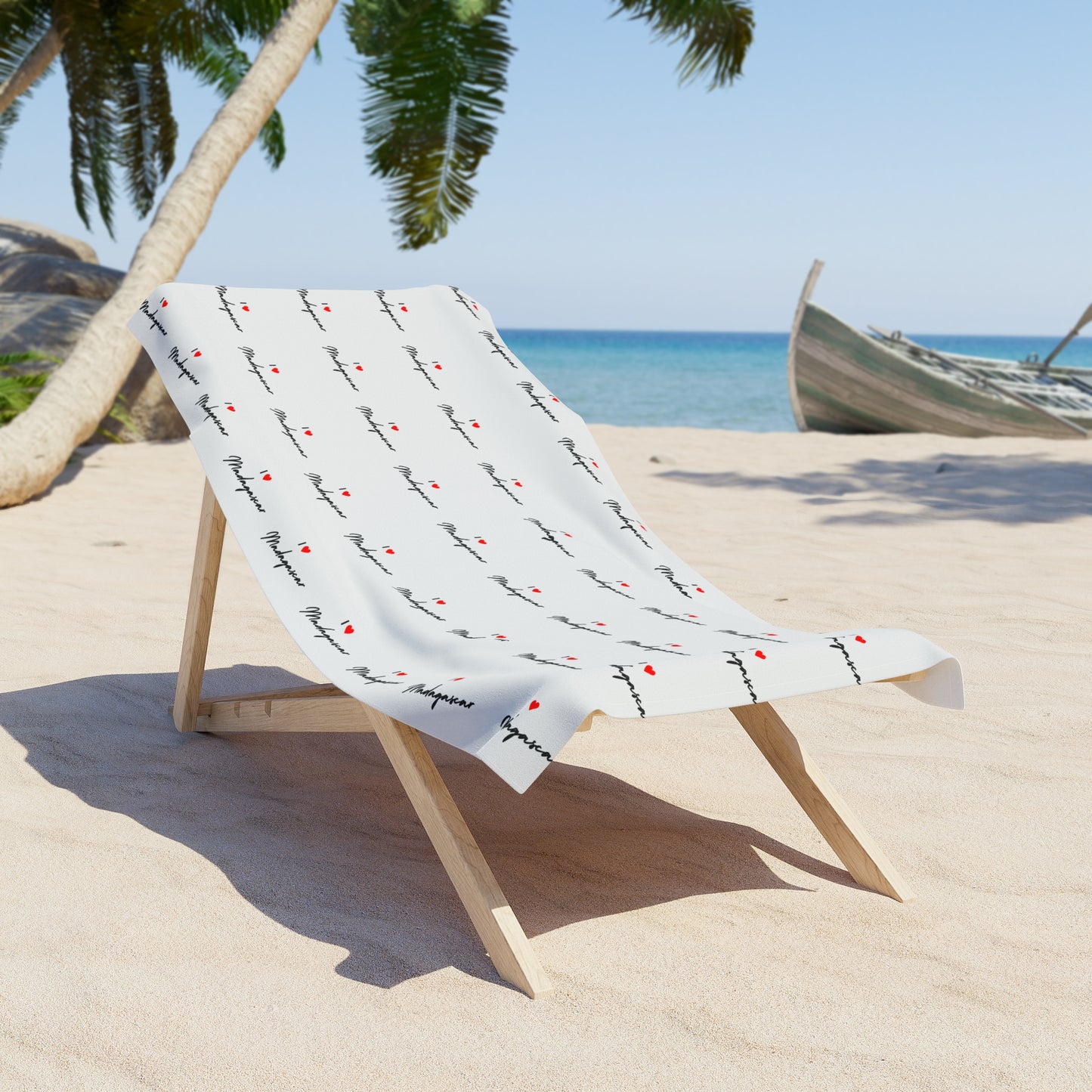 Serviette de plage douce et luxueuse - Madagascar Creations