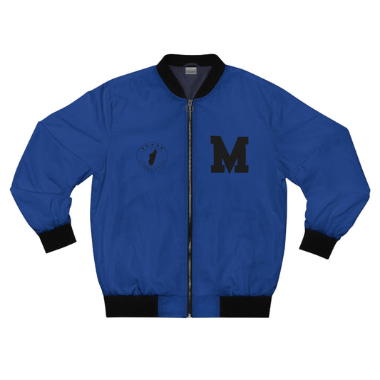 Veste Bomber pour Hommes - Bleue - Madagascar Creations